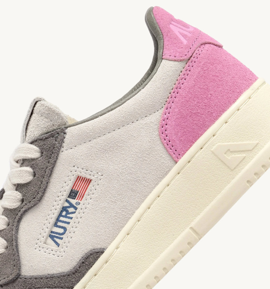 AUTRY Sneakers Medalist Low Tricolor in Suede