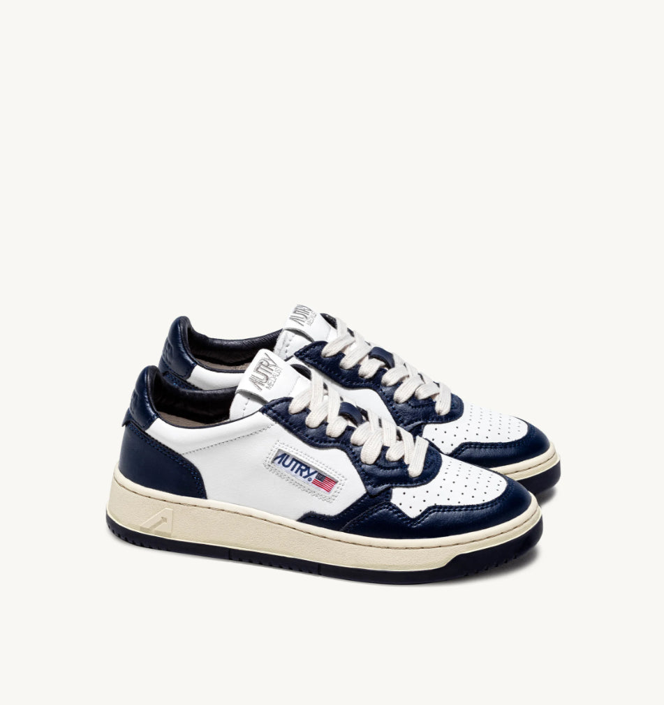 AUTRY Sneakers Medalist Low Bicolor in Pelle
