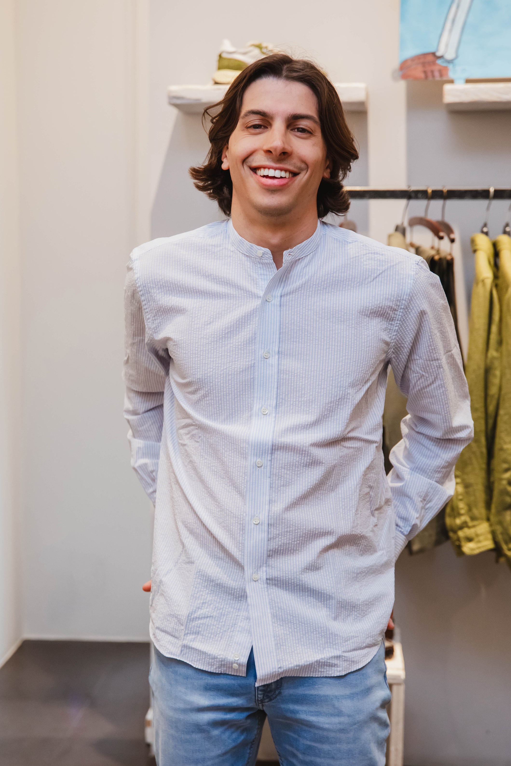 ASPESI Camicia in Seersucker