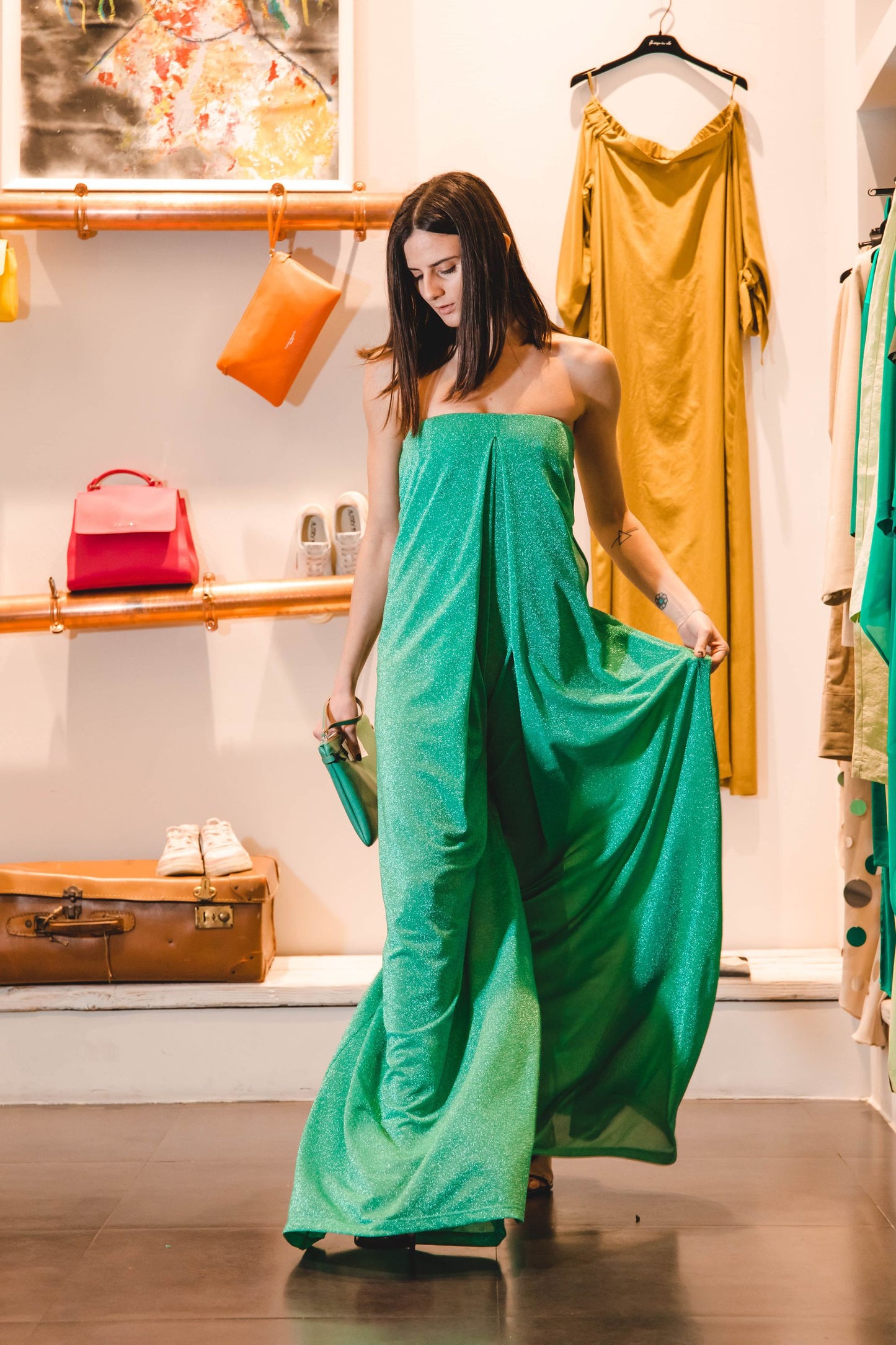 SIMONA CORSELLINI Tuta Lurex