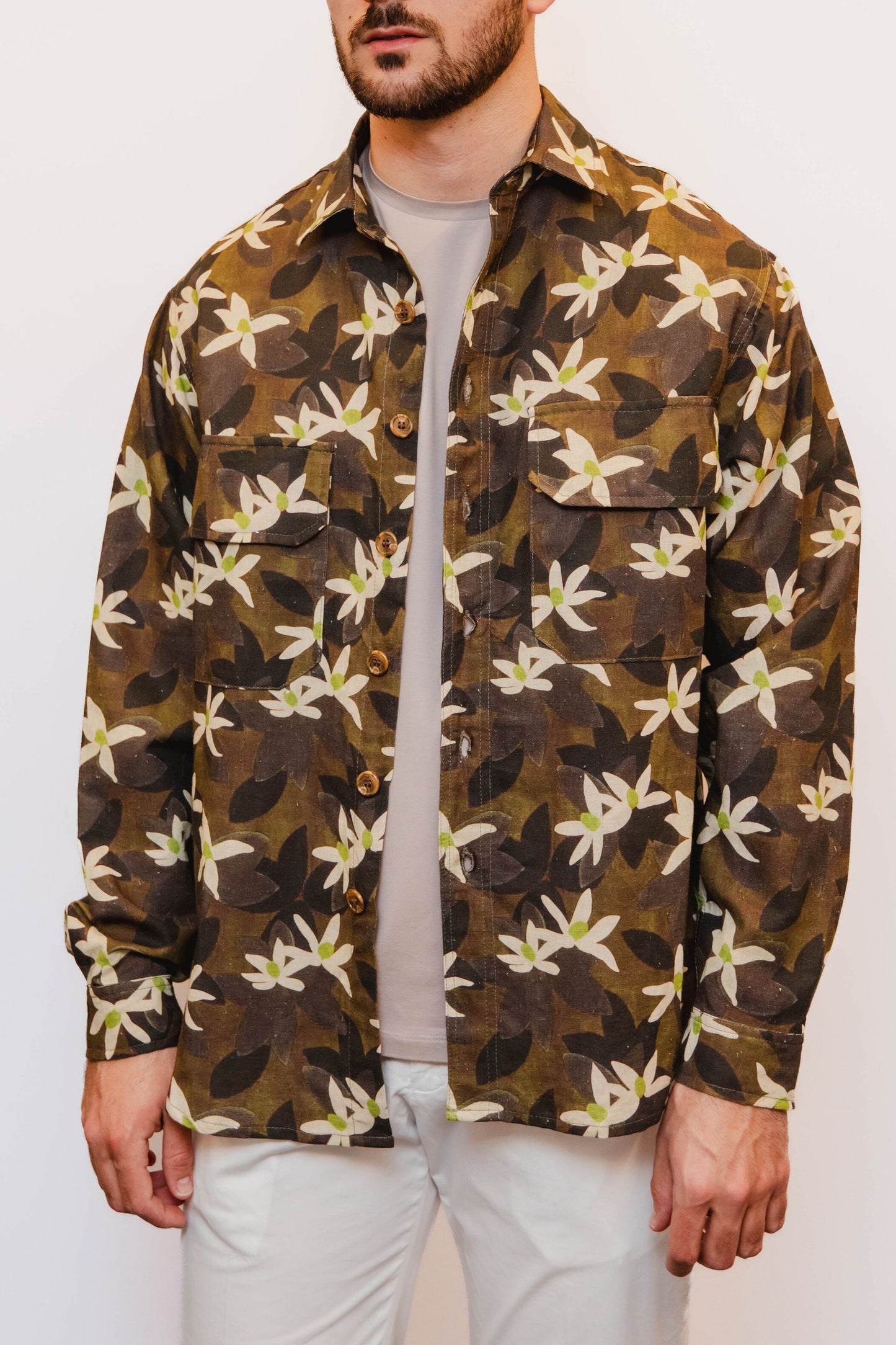 WHITE SAND Giacca Camicia