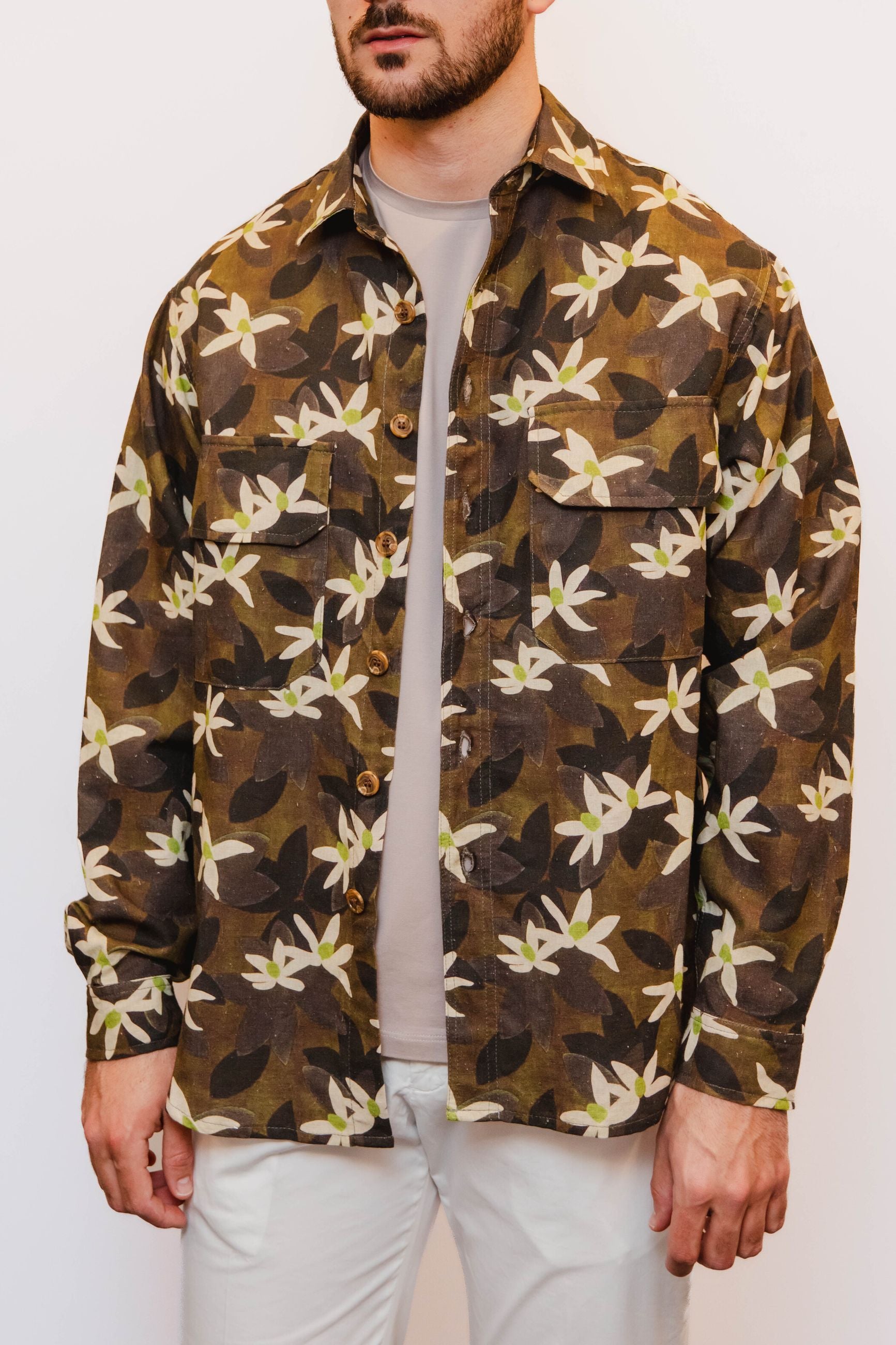 WHITE SAND Giacca Camicia