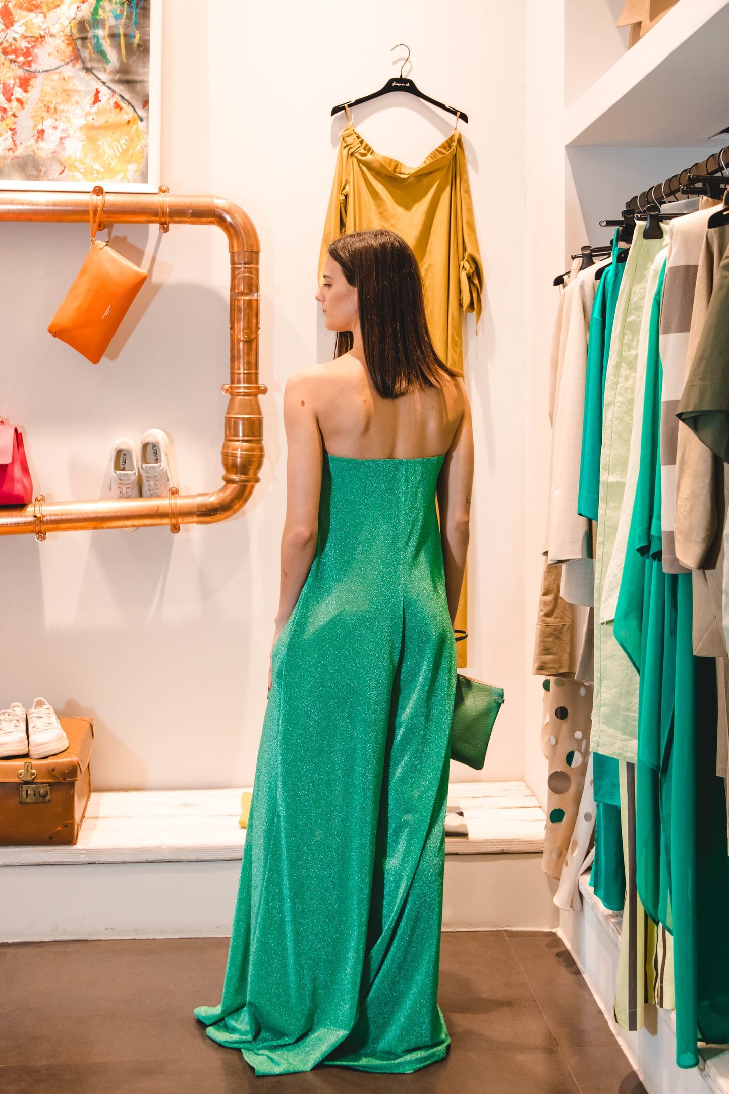 SIMONA CORSELLINI Tuta Lurex