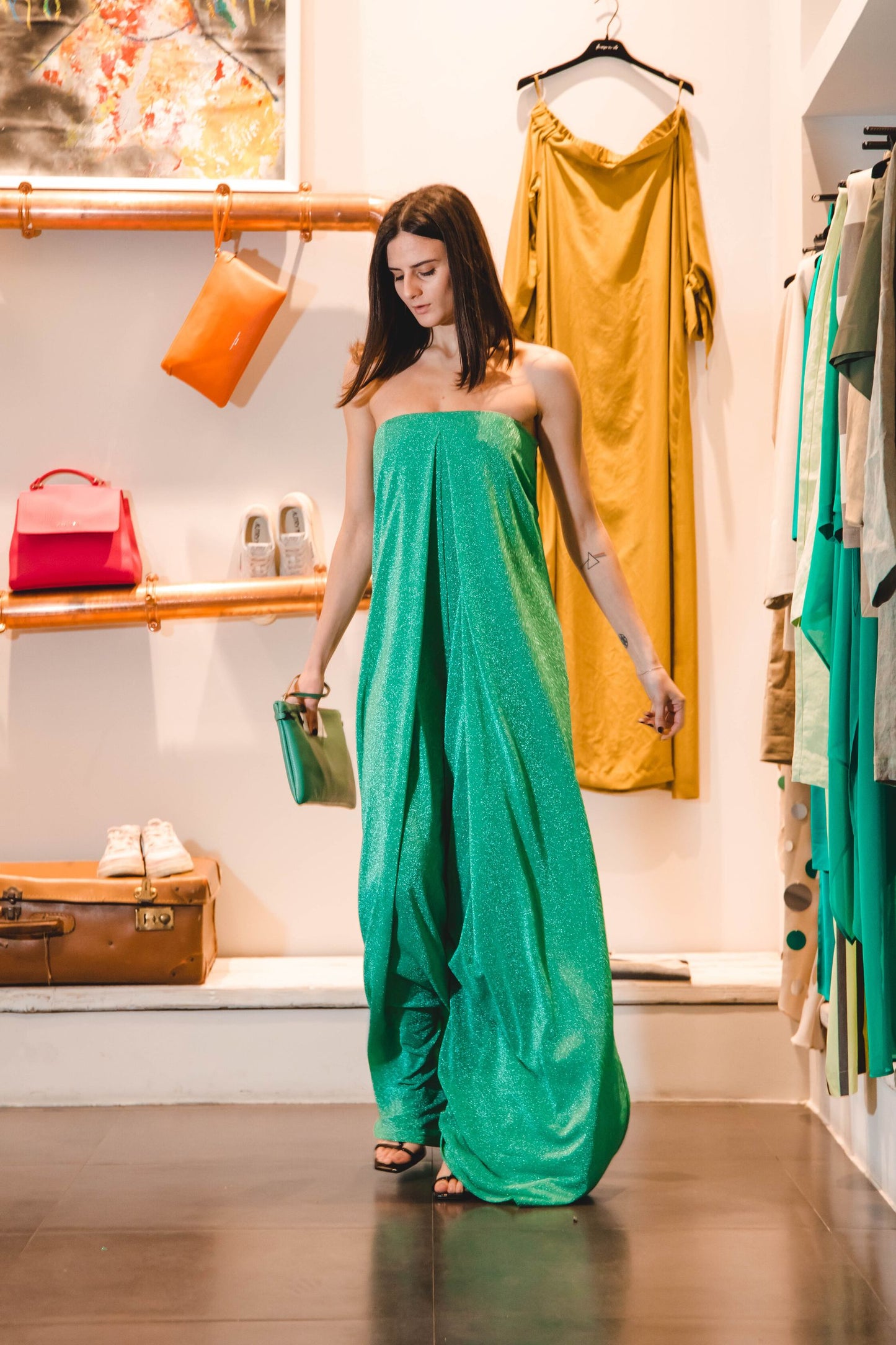 SIMONA CORSELLINI Tuta Lurex