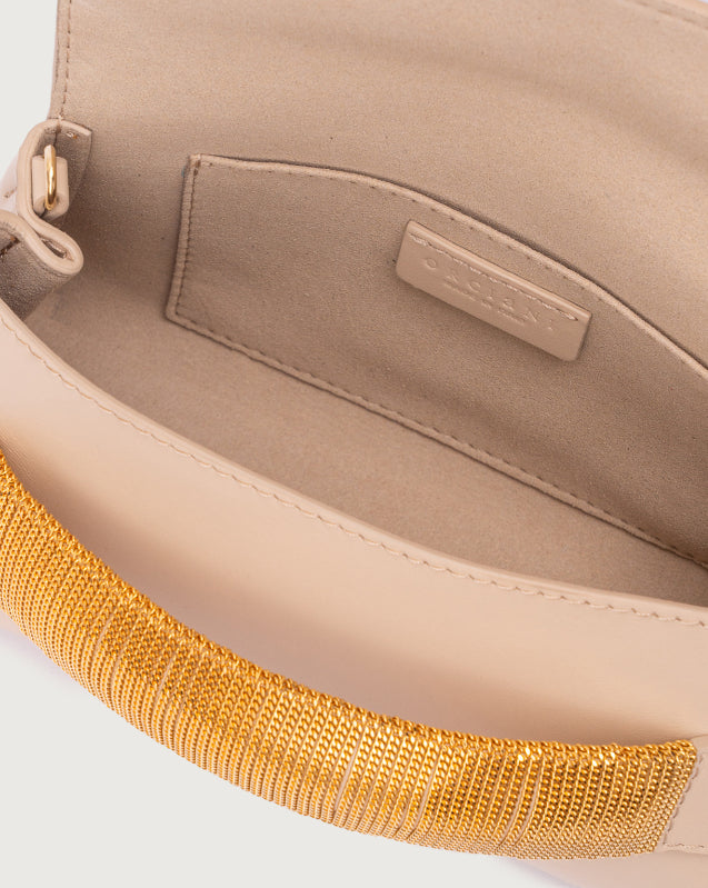 ORCIANI Clutch Gossip Nappa Chain