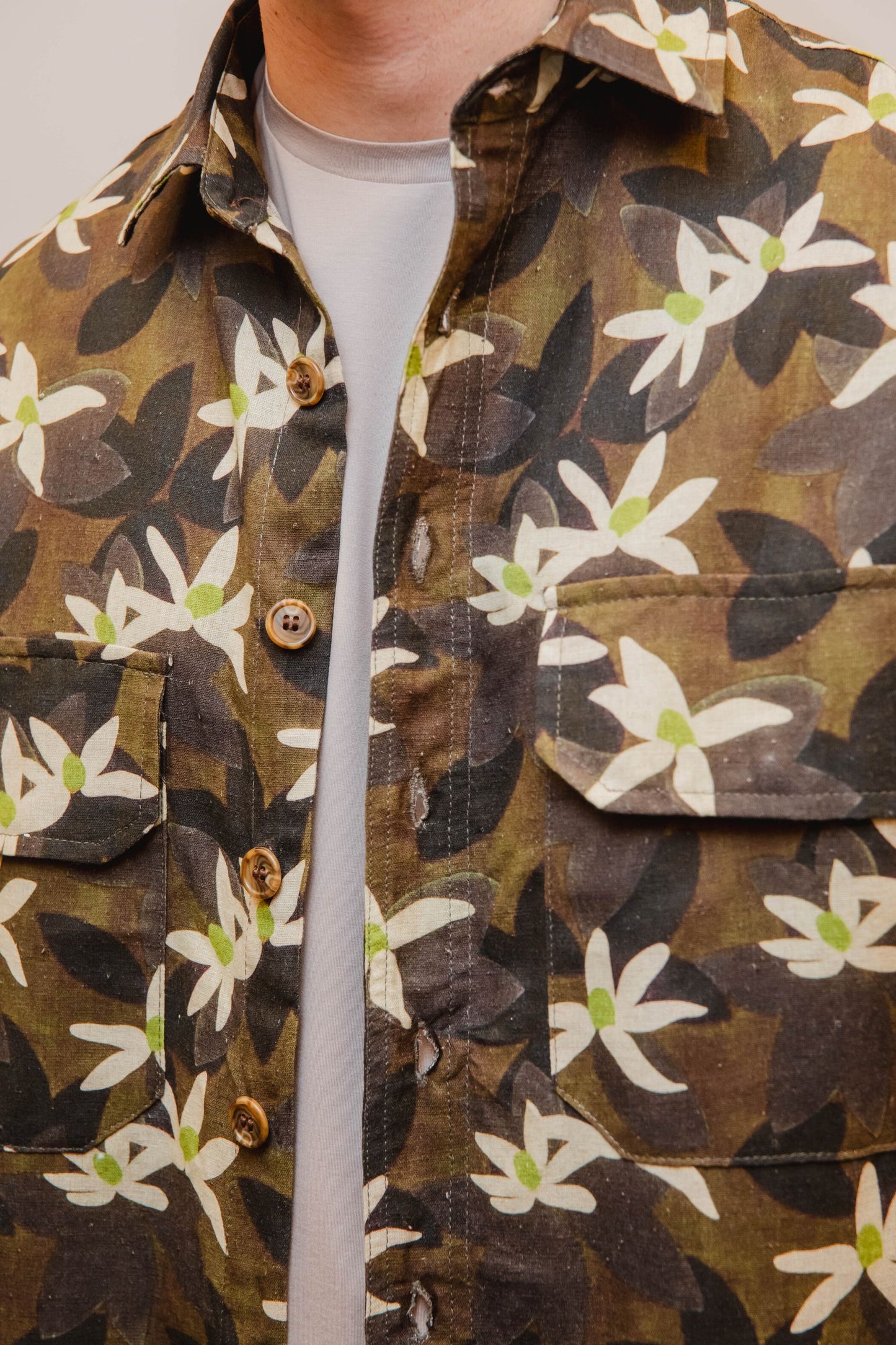 WHITE SAND Giacca Camicia