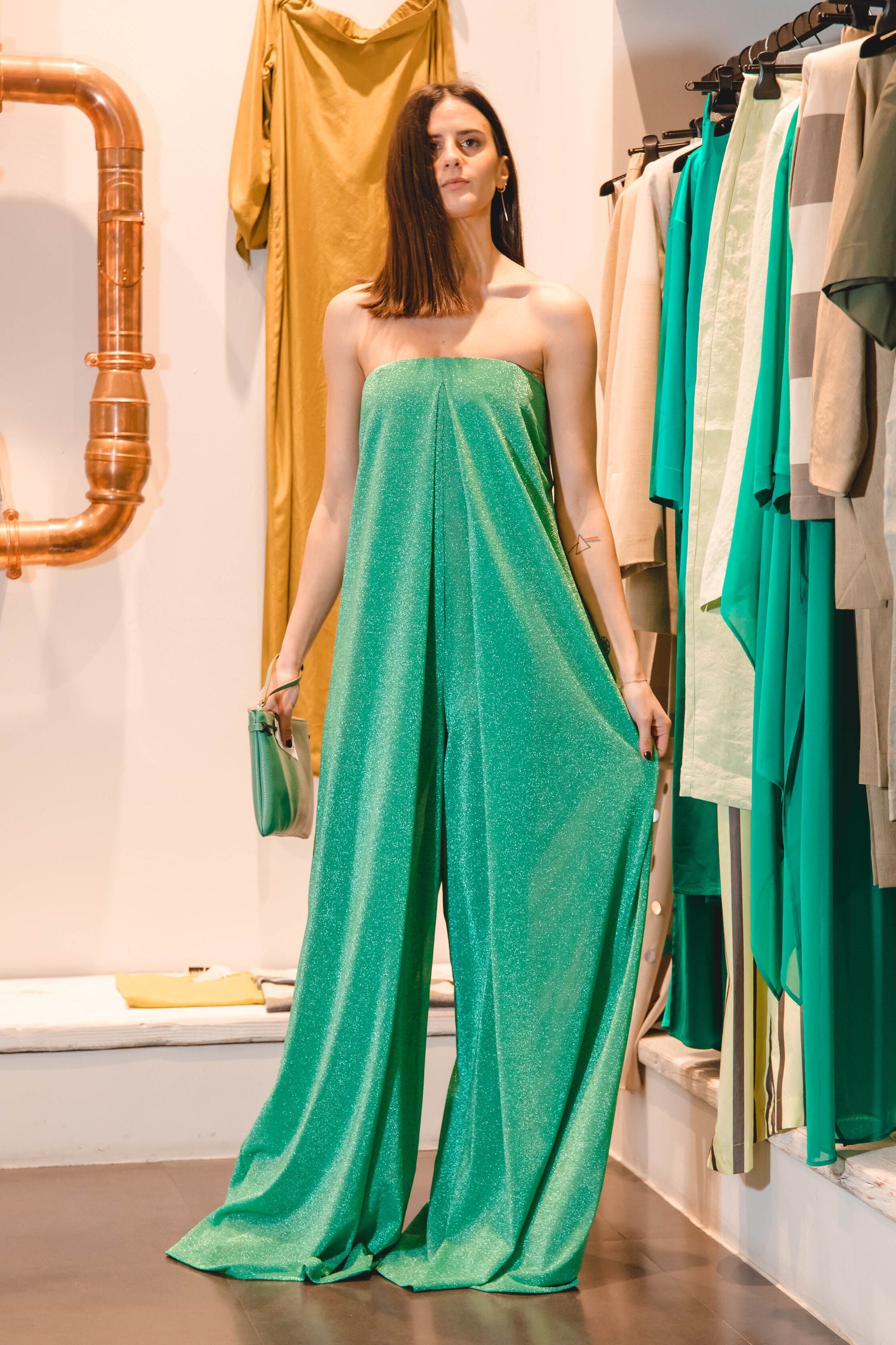 SIMONA CORSELLINI Tuta Lurex