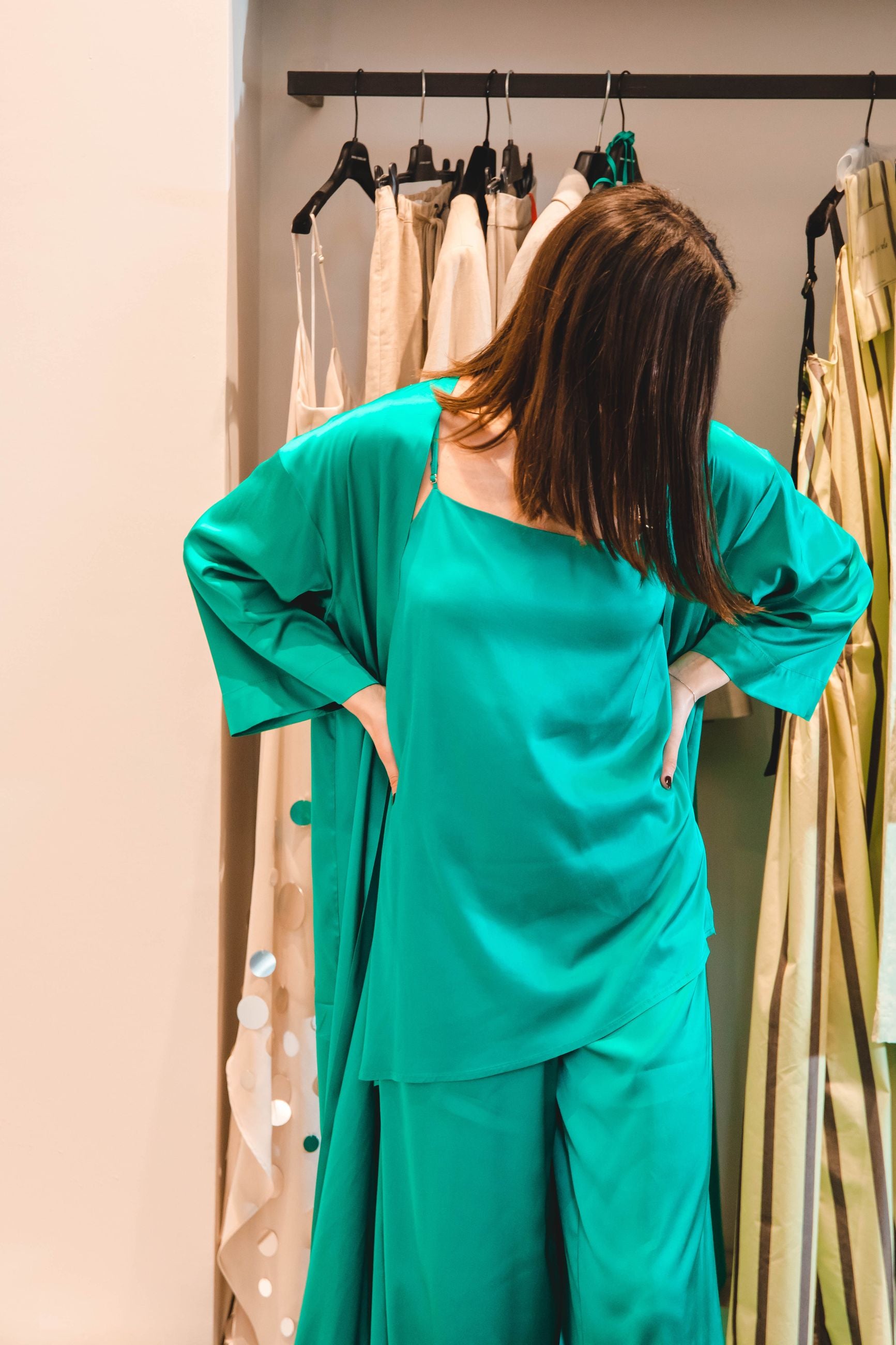 SIMONA CORSELLINI Cardigan Satin