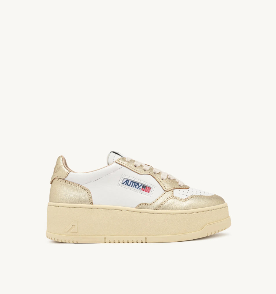 AUTRY Sneakers Medalist Platform in Pelle