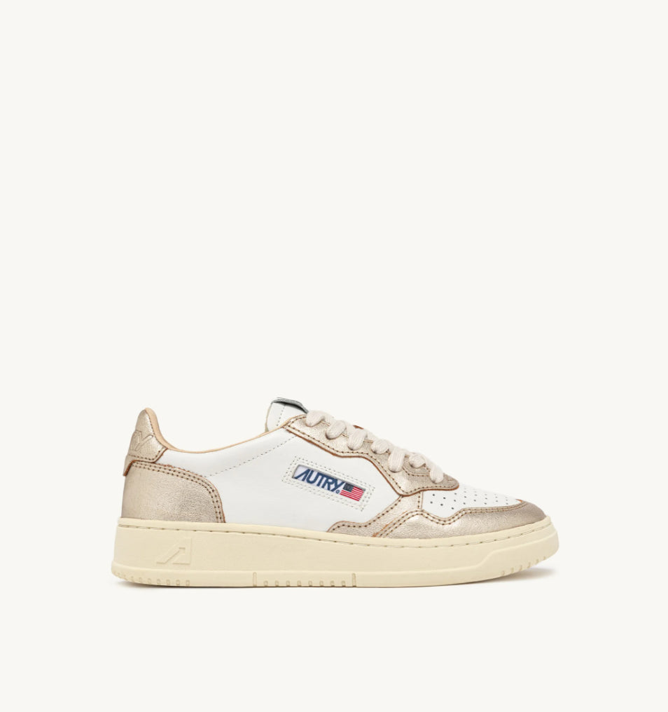 AUTRY Sneakers Medalist Low Bicolor in Pelle