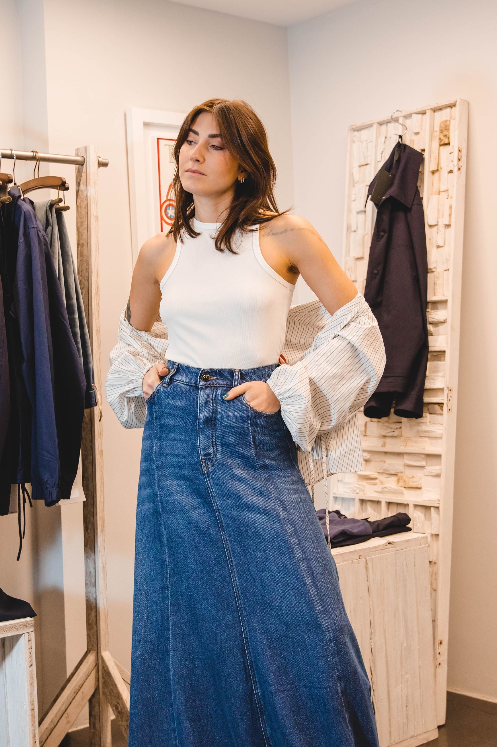 SEMI-COUTURE Gonna Denim