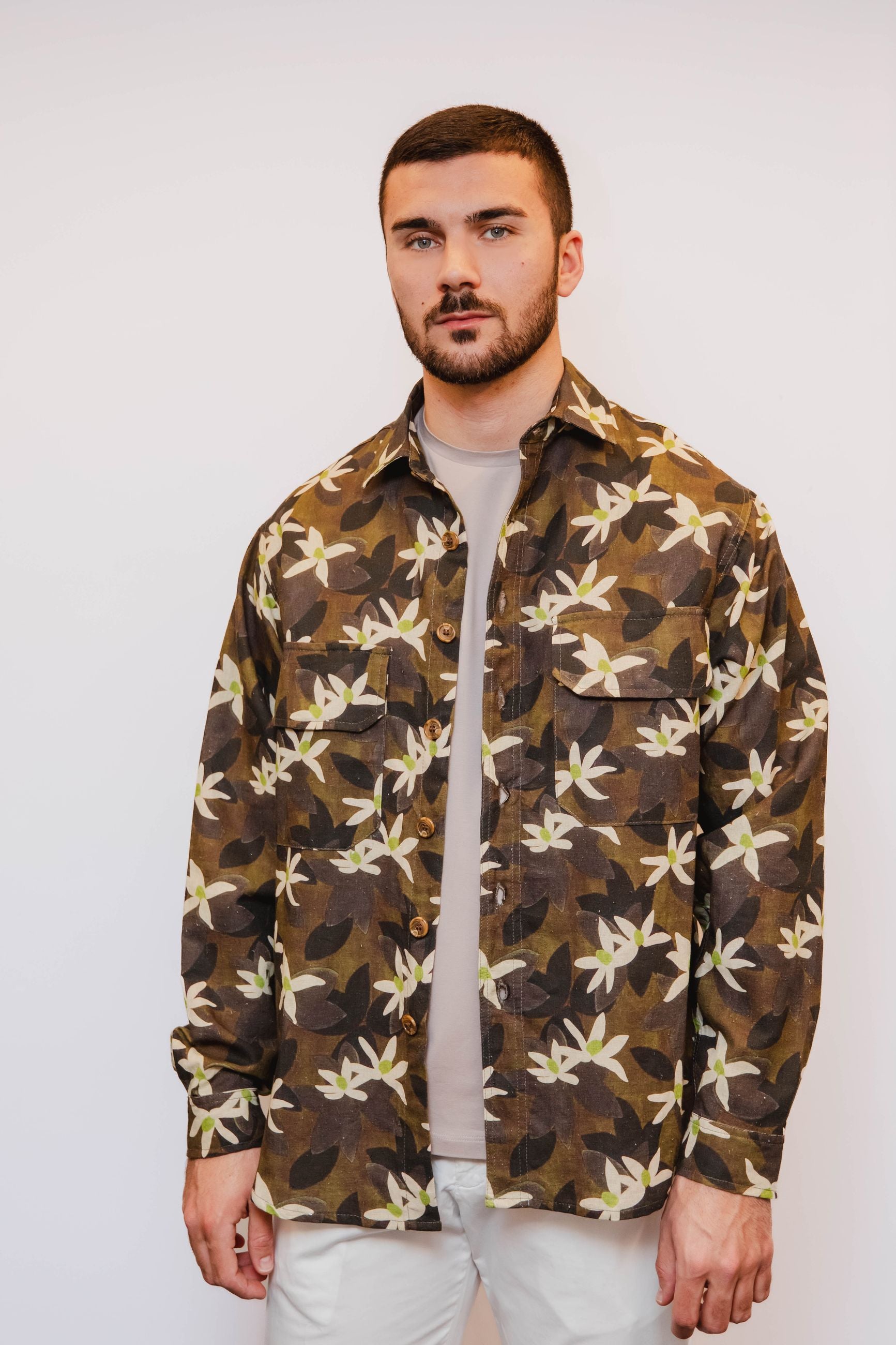 WHITE SAND Giacca Camicia