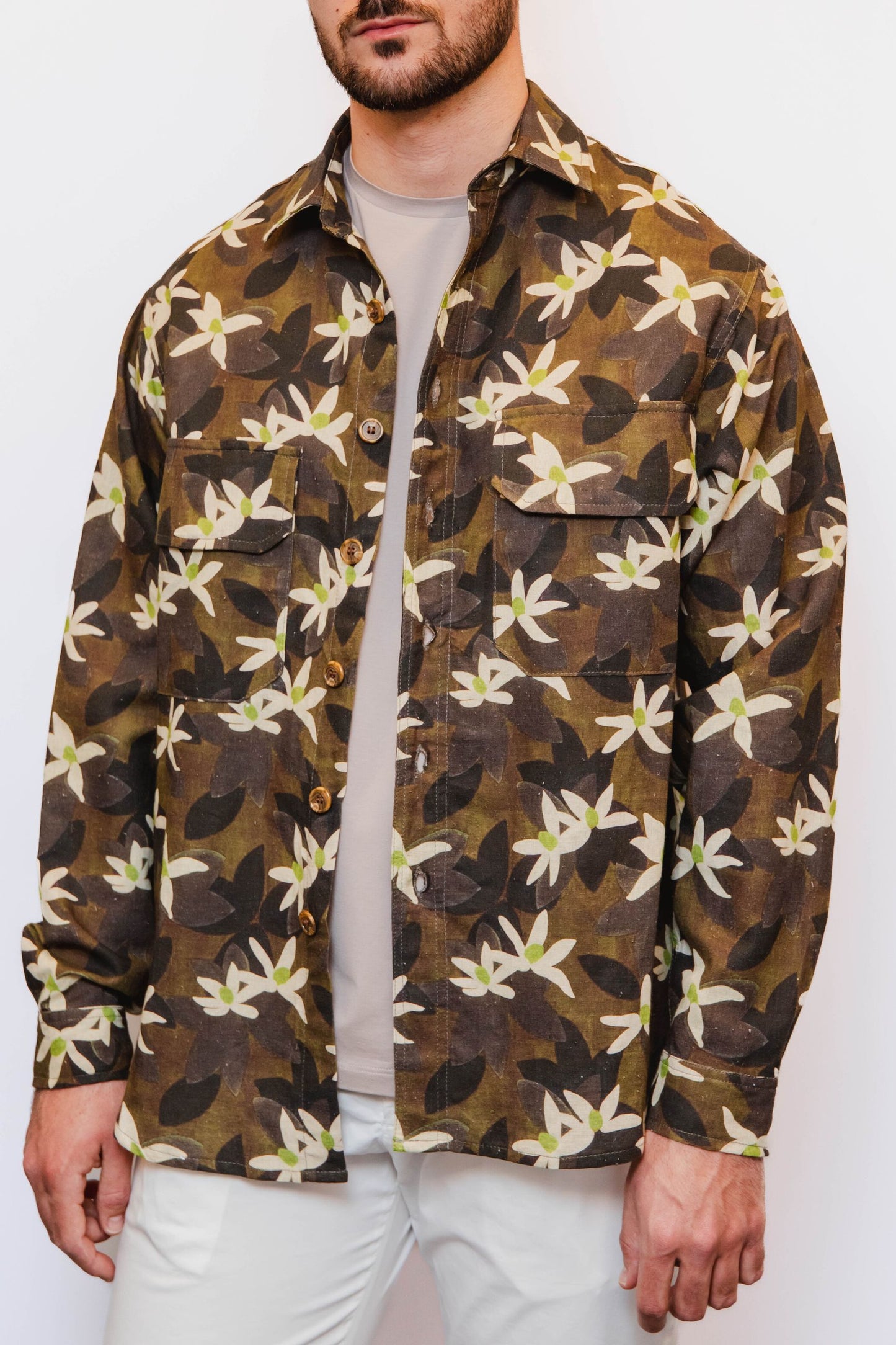 WHITE SAND Giacca Camicia