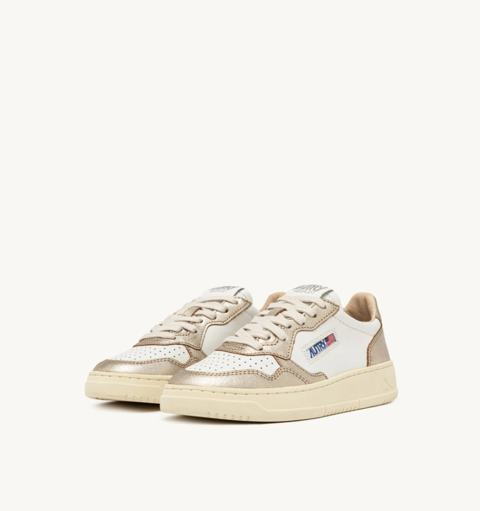 AUTRY Sneakers Medalist Low Bicolor in Pelle