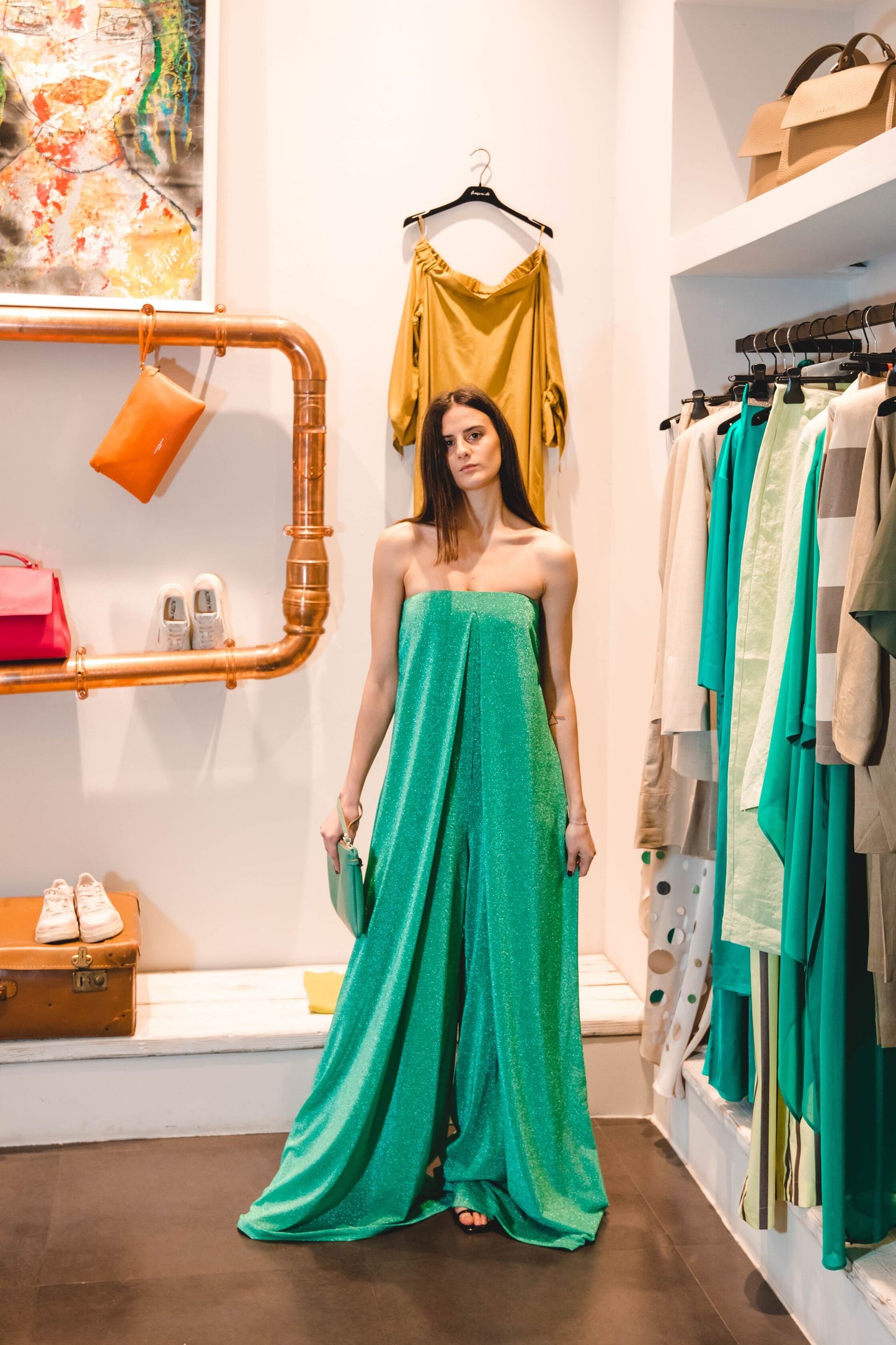 SIMONA CORSELLINI Tuta Lurex