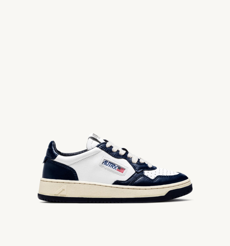 AUTRY Sneakers Medalist Low Bicolor in Pelle